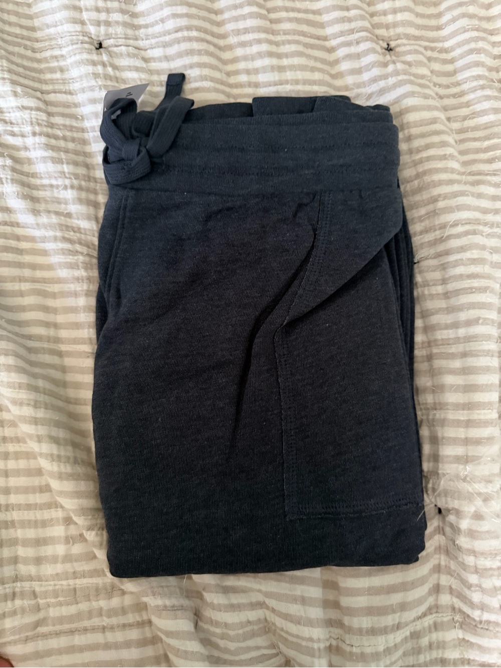 Cozy Black Drawstring Lounge Pants